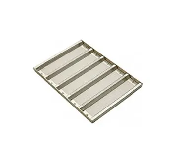 Rk Bakeware China Foodservice 902505 Sub Roll Bread Pan, 5 Molds Per Pan