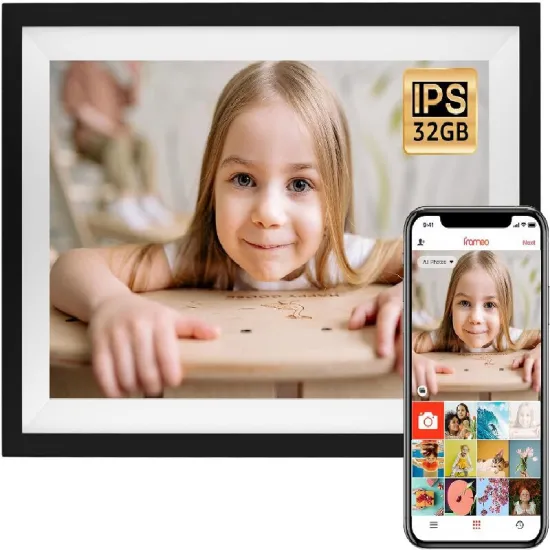 PGRETY 2024 Hot Selling 10.1 Inch Digital Photo Frame with WiFi, Touch Screen, and Remote Control - 1+32GB Storage