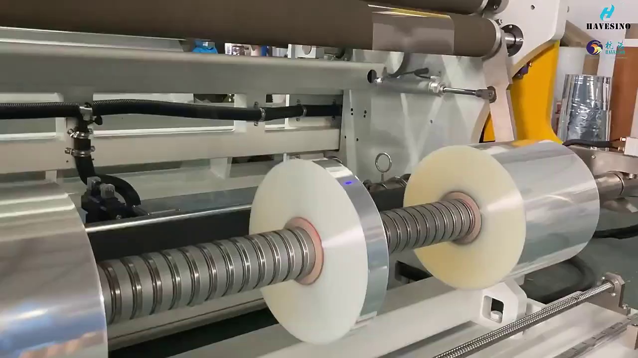 Automatic Cutting BOPP PE PVC Film Foil Paper Fabric Roll Cutter Slitter Rewinder Machine