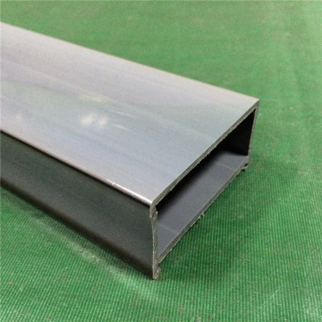 Tianqi professional manufacturer extrusion profile rectangle gray abs tube for protecting wire or battery