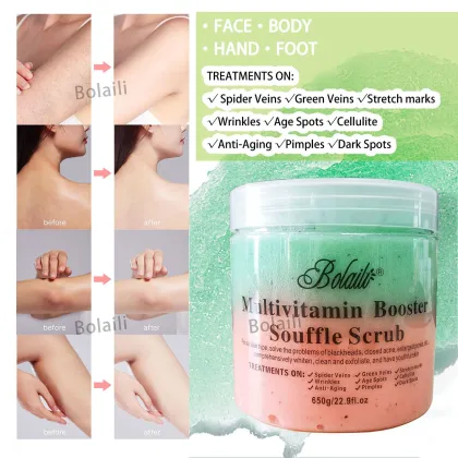 Wholesale Organic Vegan Ice Cream Scrub - Turmeric & Vitamin C Body Scrub