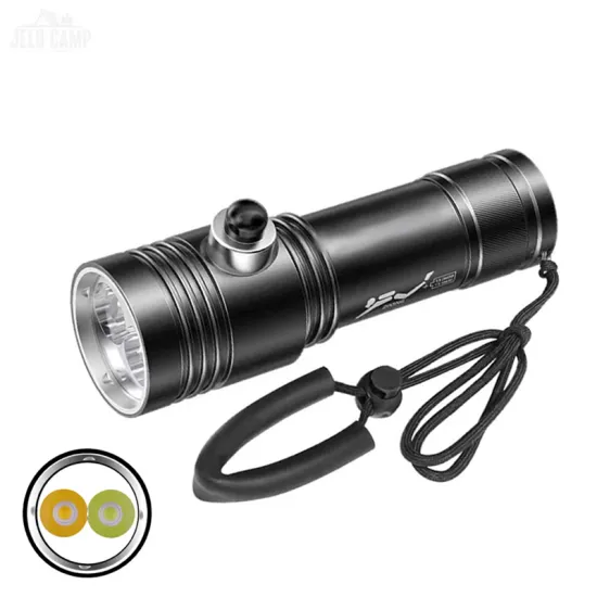 Super Bright XHP50 LED Professional Diving Torch for Emergency Camping and Scuba Diving