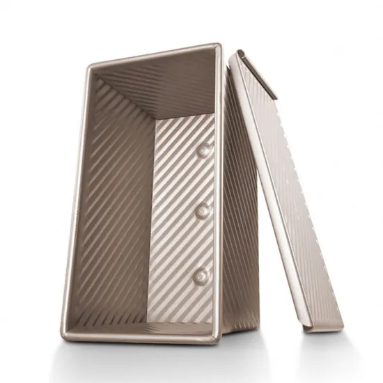 Carbon Steel Loaf Cake Bread Pan with Lid for Baking Mold Bakeware Tray