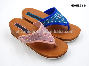 2017 wholesale PCU lady Wedge heel sandal