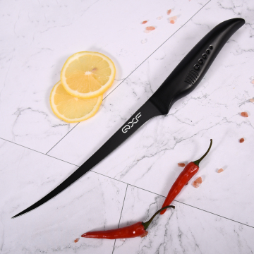 Fillet Knife 7 Inch Non-Stick Coated Stainless Steel Flexible Kitchen Fish Knife