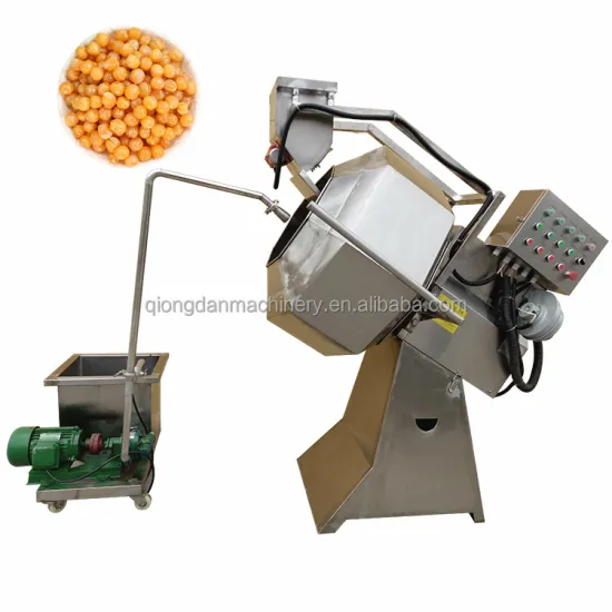 Automatic Snack Food Mixer for Flavored Nuts Drum Flavoring Seasoning Machine