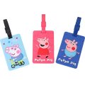 Travel Baggage Tags Custom Food Grade Silicone Cartoon Cute Luggage Tags Supplier