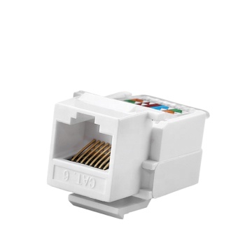Cat6 UTP Toolless 90 Degree RJ45 Keystone Jack