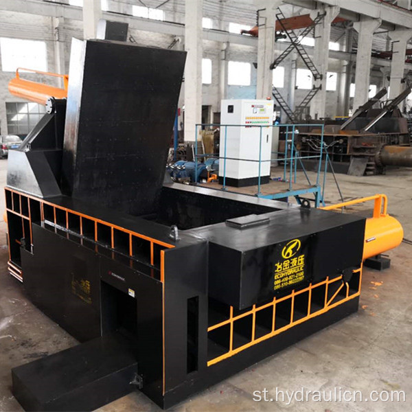 Push-out Scrap Metal Steel Compacting Baler Mechini