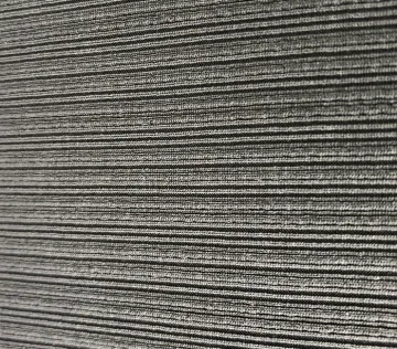 Coarse needle rib knitted fabric
