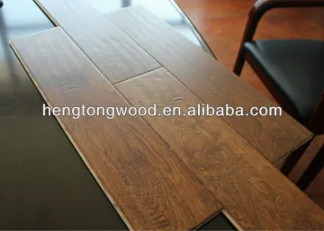 Birch human hand scraped engineered flooring, hand scraped birch wood floor