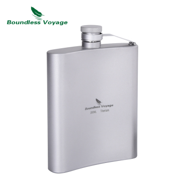 Boundless Voyage: Portable Titanium Hip Flask for Outdoor Adventures