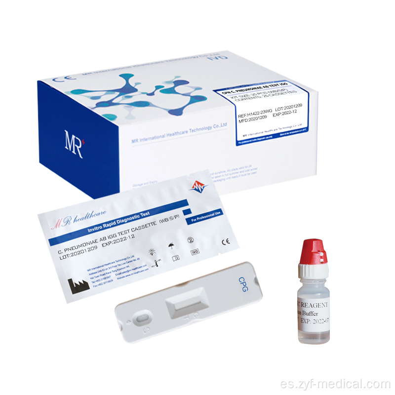 Antibuerto de cassette de prueba IgG de clamidia pneumoniae