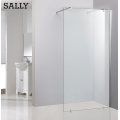 Sally Walk-in Matt-Black Framed Grid Pattern Dears Doors