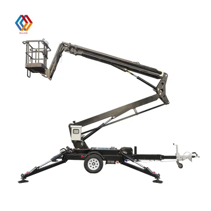 Diesel Trailer Boom Lift Bucket Truck Articulated Boom Lift