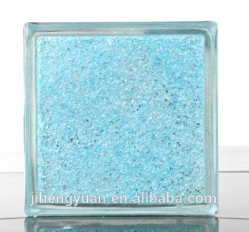 ice crack transparent brick glass factory in China for 190*190*80mm