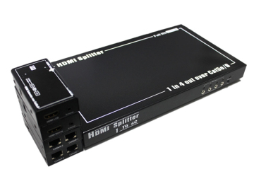 1X4 60m Over Single Cat5e/6 HDMI Extender (support 3D)