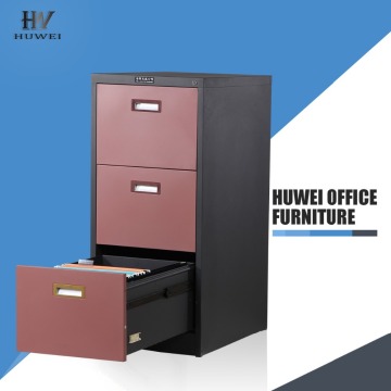 Metal 3 drawer file document office cabinet