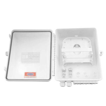 16-Core Optical Fiber Distribution Box: Lixun ABS Fiber Optic Termination Box with 16 Ports for FTTH Splitter - Steel Enclosure