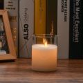 Ρεαλιστικές μπαταρίες LED Flameless Glass Candles με απομακρυσμένο