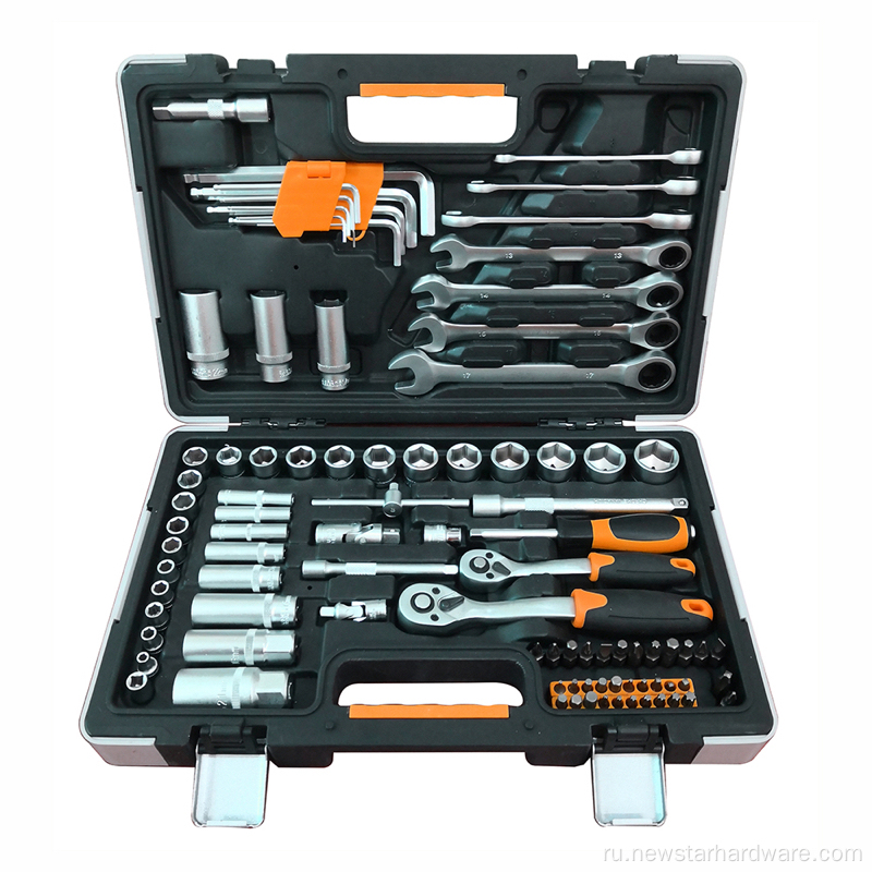 93pcs Socket Harench Set Set Tool Box