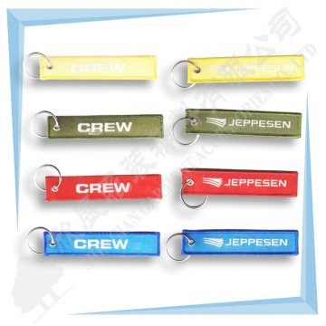 christmas crew embroider y keychain