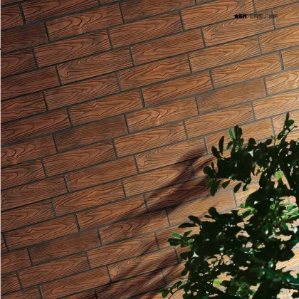 artificial cloud wood grain rock porcelain bricks interior wall tiles for background of hotel & villa construction decoration