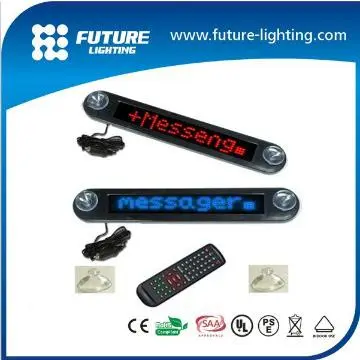 7x40dots outdoor running programmable scrolling led car sign