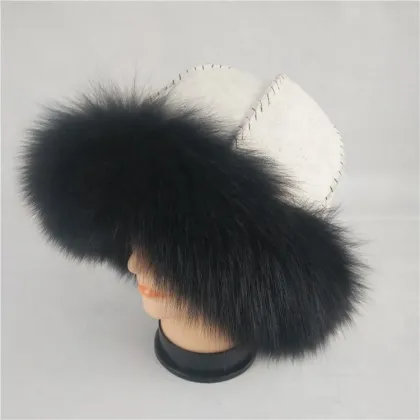 winter warm Viking cap Nordic hat fashion real sheepskin fur hat