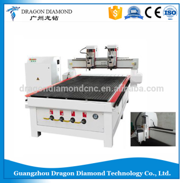 Dual Heads Wood CNC 3d Engraving Router/2 Heads Wood CNC MDF Engraving Router LZ-1325-2