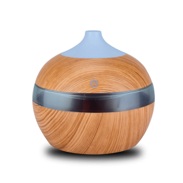 Wholesale 300ml Wood Grain Aroma Essential Oil Ultrasonic Humidifier with LED Lights