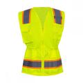 Women's ANSI Hi Vis Yellow Work Safety Vest
