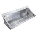 large deep stainless washing trough