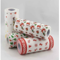 Багаторазовий кухонний паперовий рушник OEM Christmas Decoration Printed