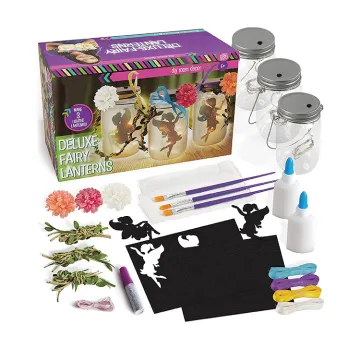 Wholesale Kids' DIY Fairy Lantern Craft Kit with LED Light: Perfect Night Light Project