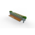 Municipal aesthetic green plant bench