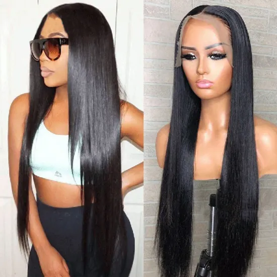 Wholesale Peruvian Bone Straight Human Hair Wigs, Lace Frontal Brazilian Wigs for Black Women,hd Lace Front Human Hair Wigs