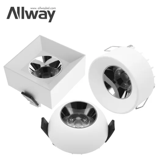 ALLWAY 12Watt Modern Design Small Size LED Spot Light for Office, Basement, and Hallway