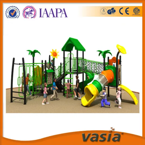 children play playground slide equipment