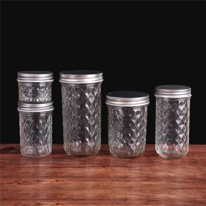 Fashion Spice Coffee Tea Sugar Canister Glass Bottle Rice Storage Container
