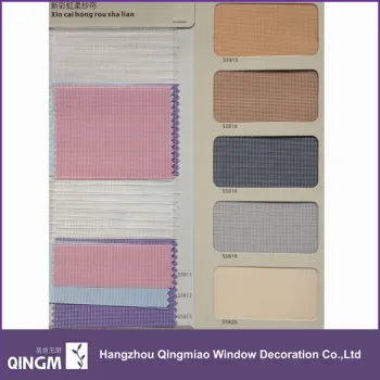 Home Decor Double Roller Shades With 100% Polyester Zebra Blind Fabric