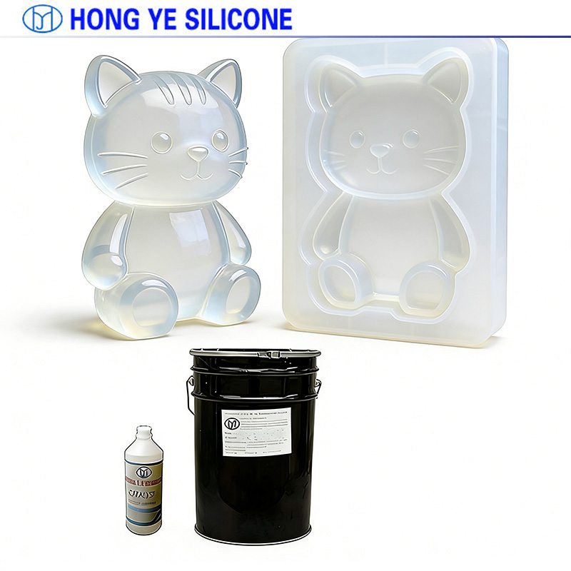 Condensation curing silicone mold rubber