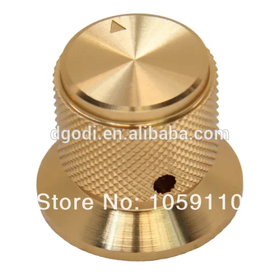 gold plated brass guitar volume knob, guitar knobs, guitar parts