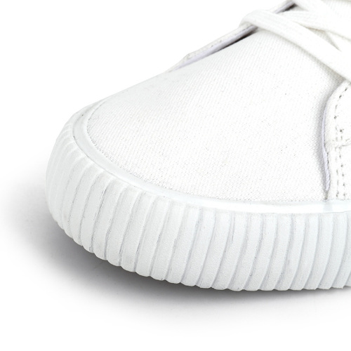 White canvas casual shoes, athleisure