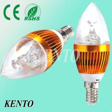 5050SMD lamp energy saving 3W E14 led flameless candle