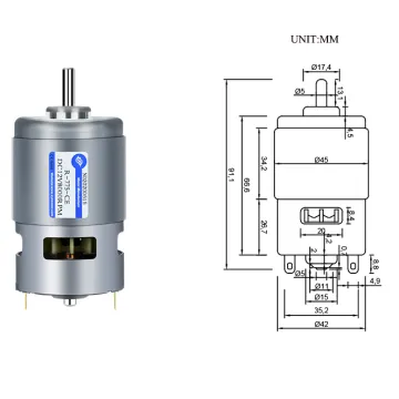 XYT 775 12V/24V DC Geared Low RPM Enclosed Motor Gearbox