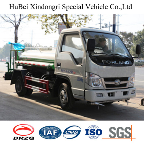 2-3ton Foton Road Sprinkler Truck for Street Cleaning Purpose