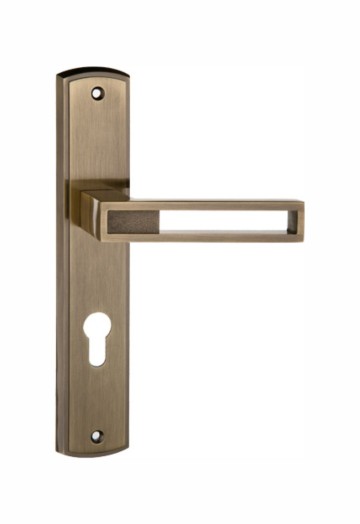 New aluminum door handle on iron plate bulk