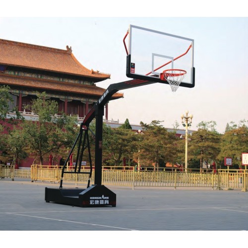 FIBA approved concave box Basketball stand no wheels