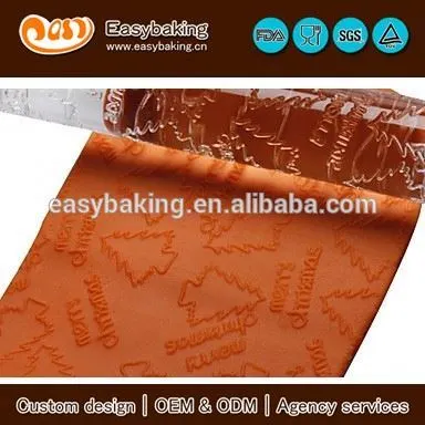 2014 new design Merry Christmas custom acrylic rolling pin
